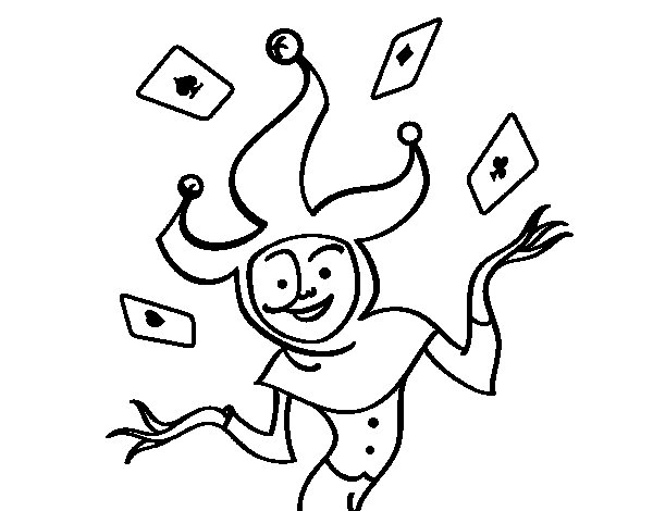 600x470 Joker Coloring Page