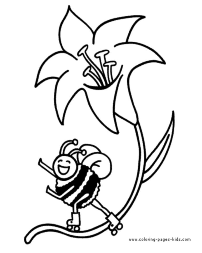 768x960 Bee Coloring Pages ~ Bees On The Net