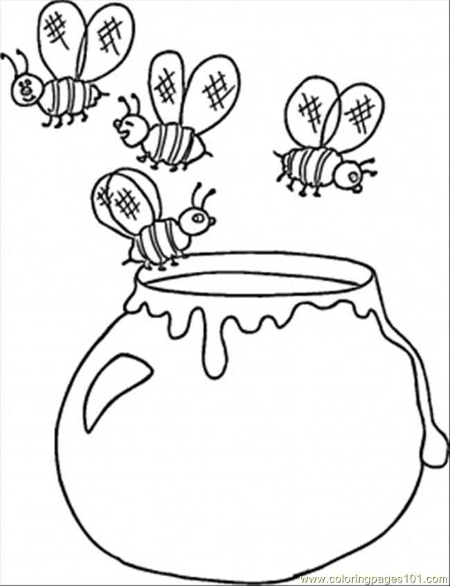 650x845 Top 72 Honey Coloring Pages