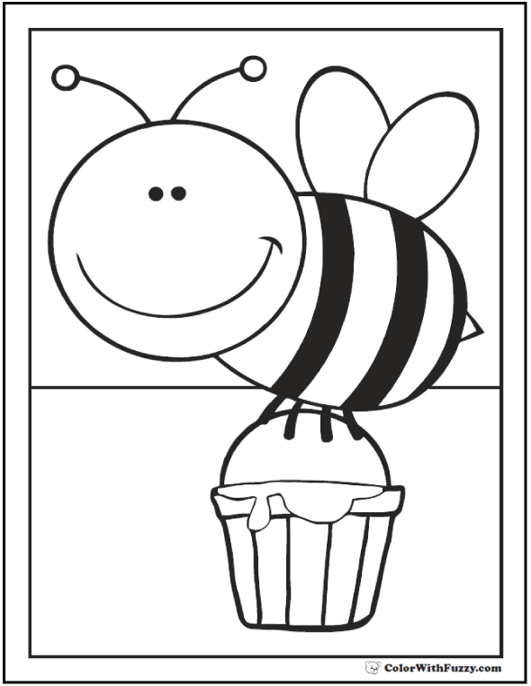 590x762 Top 72 Honey Coloring Pages