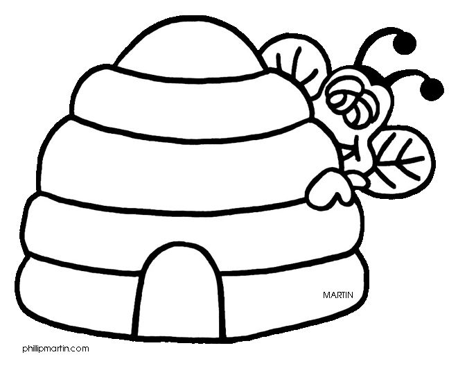 Beehive Coloring Page Color Bros 648x528 Beehive Coloring Page Color Bros