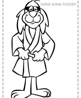275x330 Hong Kong Phooey Coloring Page 4 Art Therapy (Coloring Pages