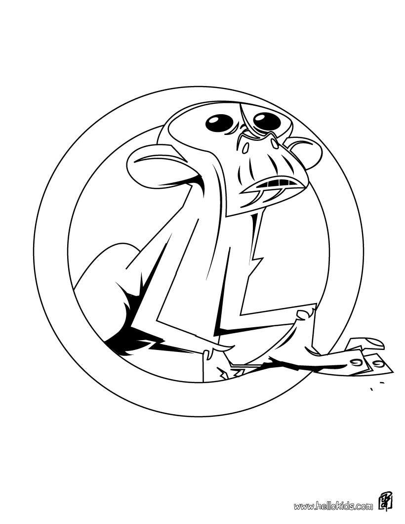 820x1060 Monkey Coloring Pages, Drawing For Kids, Videos For Kids