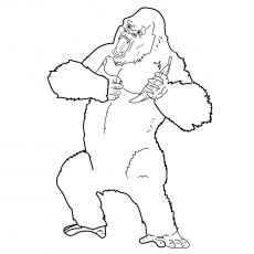 230x230 Top 10 King Kong Coloring Pages For Toddlers