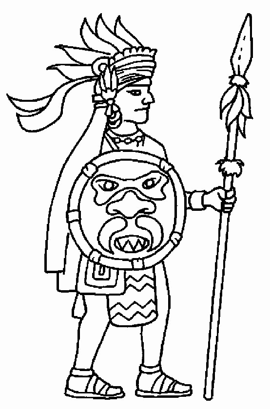 554x840 Aztec Empire Coloring Page 5 Hong Kong Phooey Coloring Pages