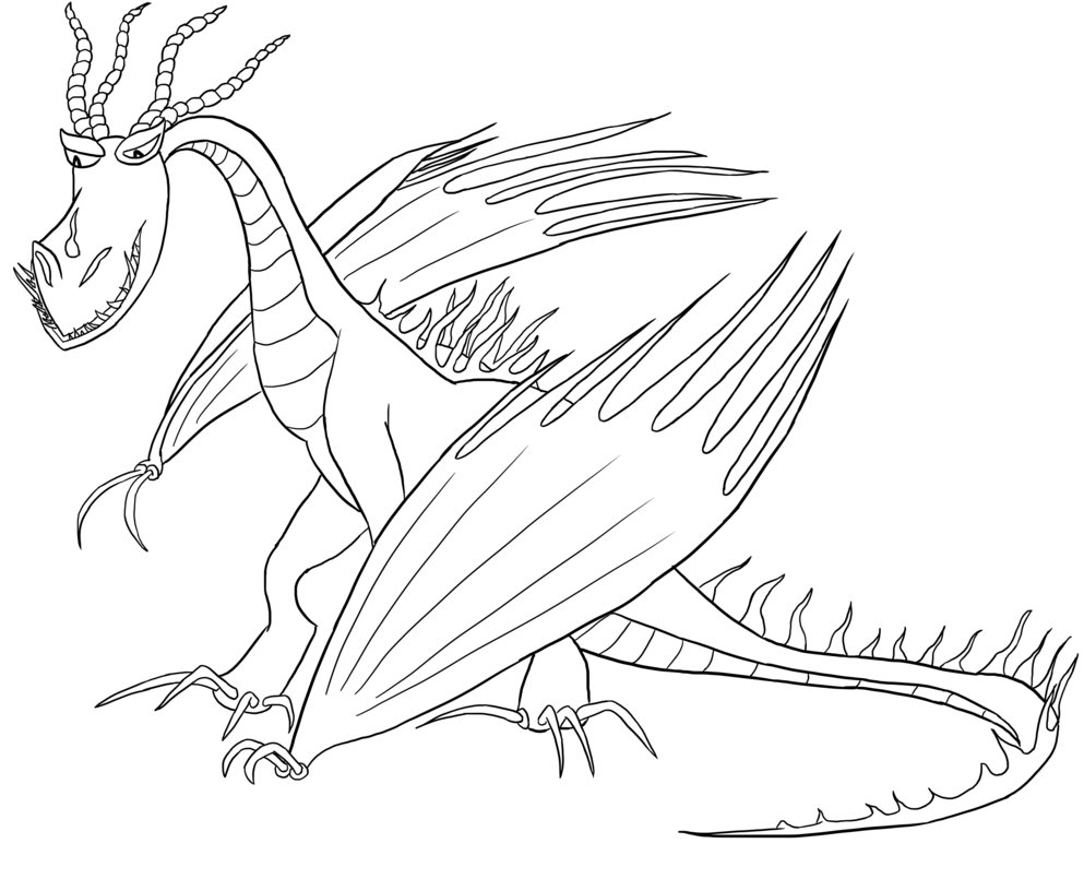 993x805 Real Dragon Coloring Pages