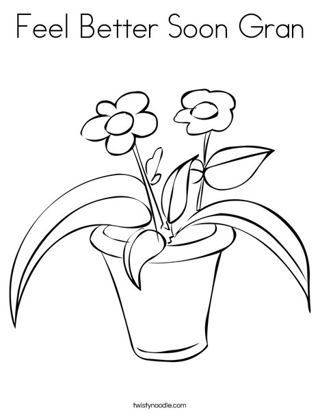 Feel Better Soon Gran Coloring Page 468x605 Feel Better Soon Gran Coloring Page