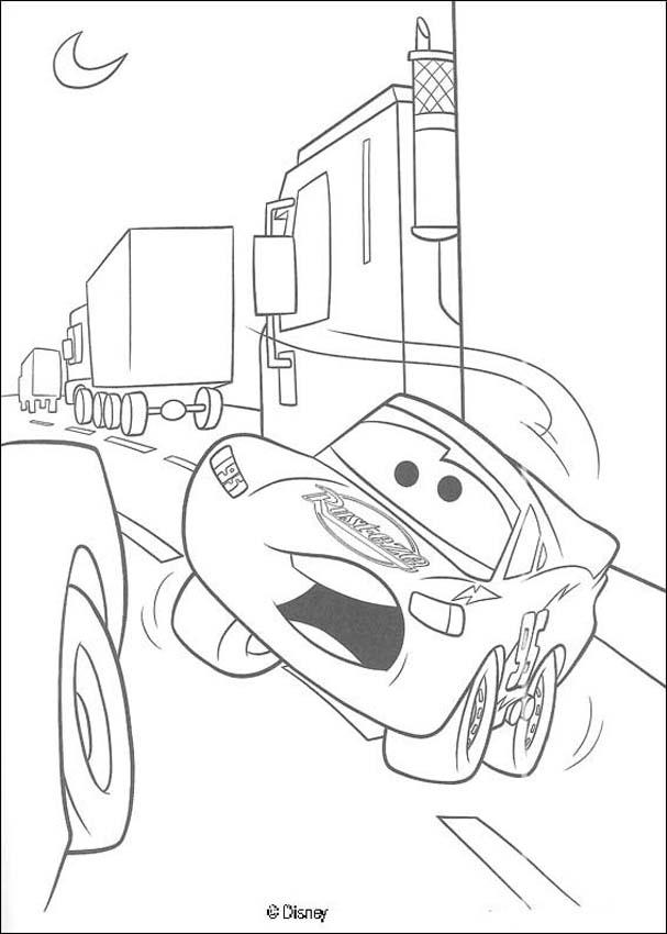 607x850 Lightning Mc Queen And Doc Hudson Coloring Pages