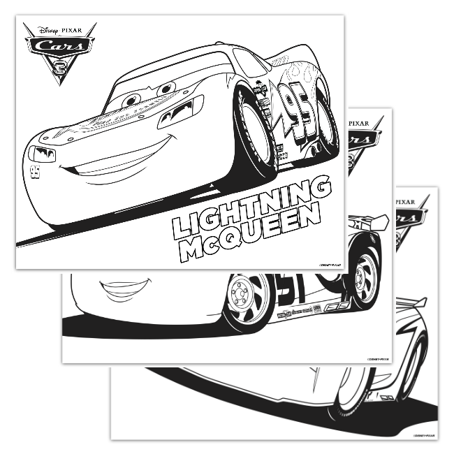 650x650 Cars 3 Coloring Pages
