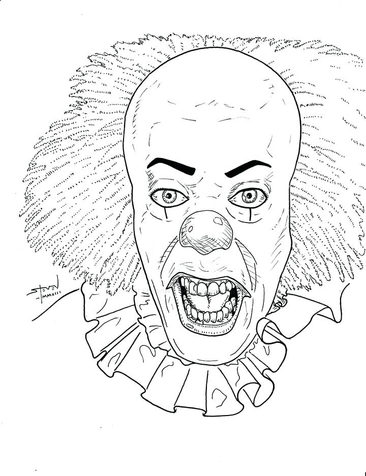 720x937 Horror Coloring Pages
