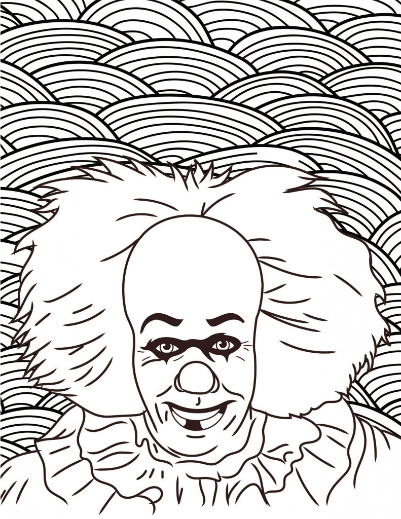 791x1024 Printable Horror Movie Coloring Pages Horrorfix New