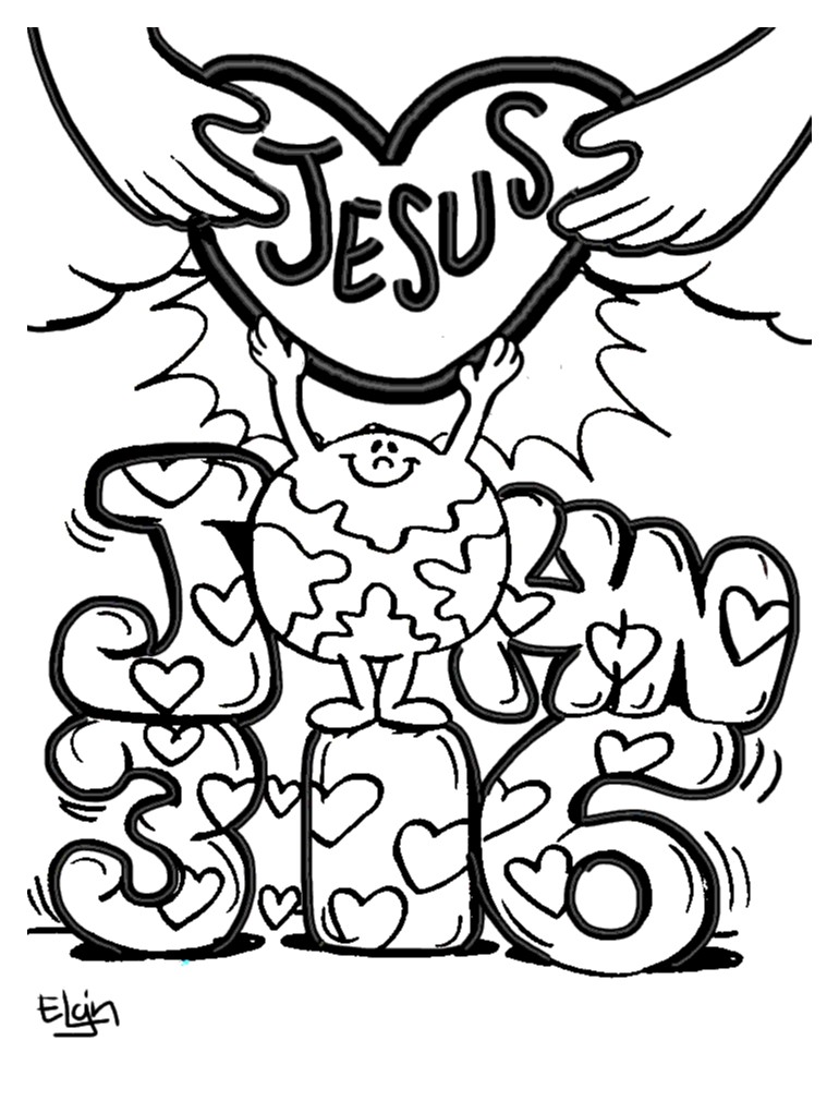 770x1010 Images Of John 316 For Children To Color