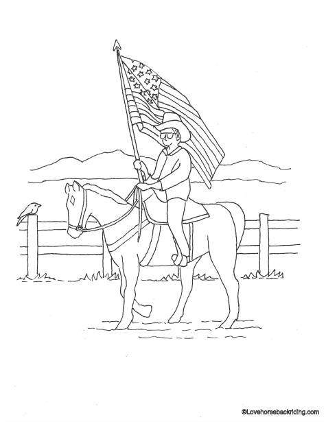 Horse And Rider Coloring Pages at GetColorings.com | Free printable ...