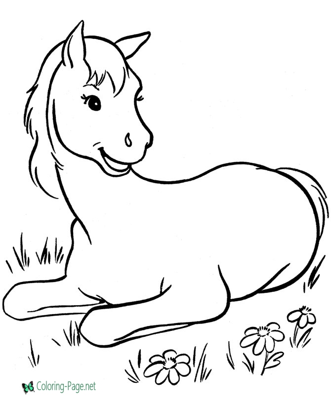 670x820 Horse Coloring Pages