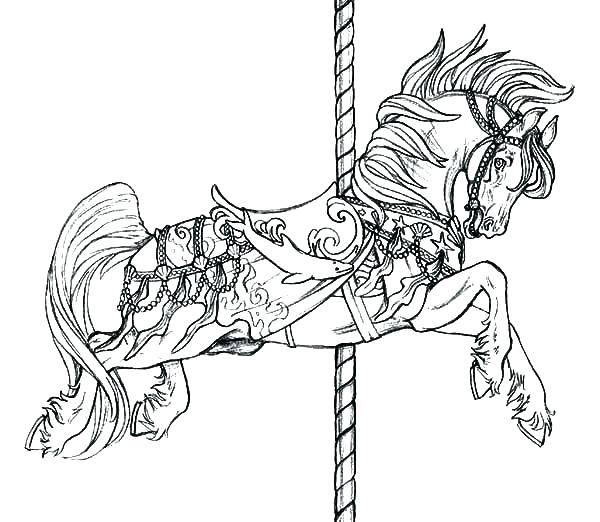 600x522 Horse Coloring Pages For Adults