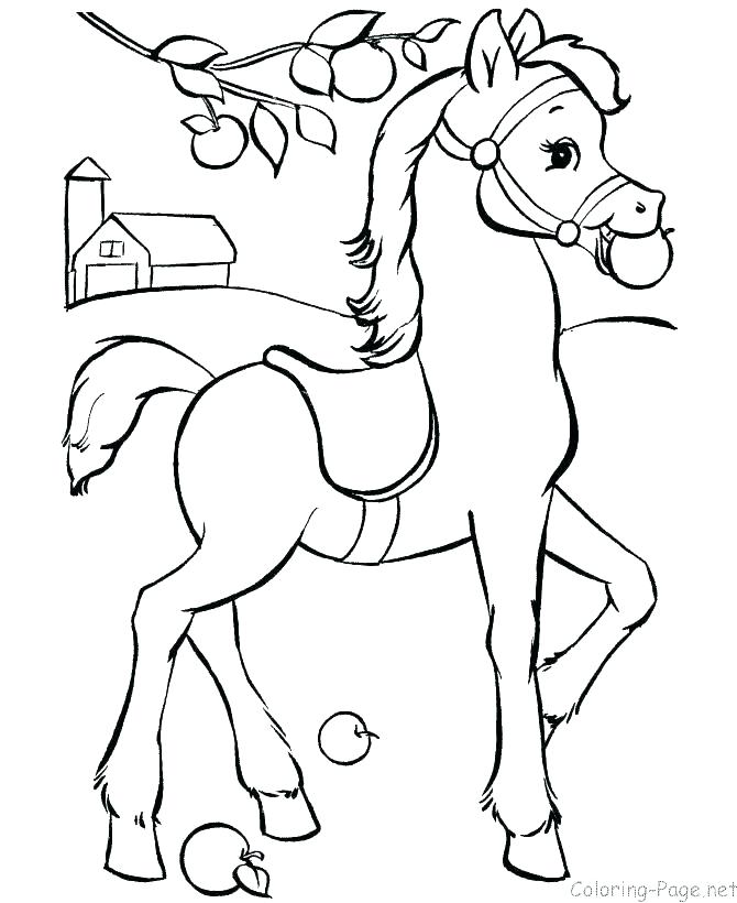 670x820 A Coloring Page Of A Horse Horse Head Coloring Page Printable