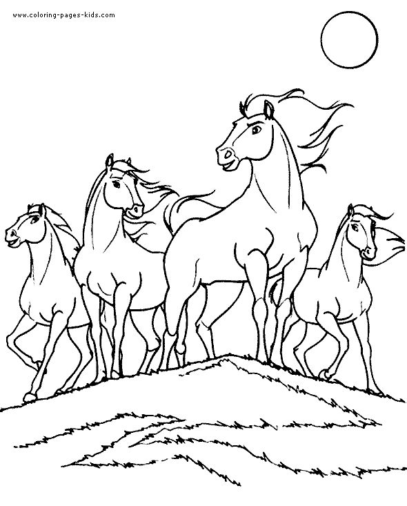 590x733 Free Coloring Pages For Girls To Print Horses Printable Coloring