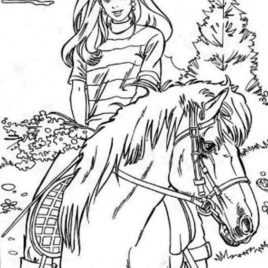 268x268 Girl Riding Horse Coloring Pages Coloring Pages