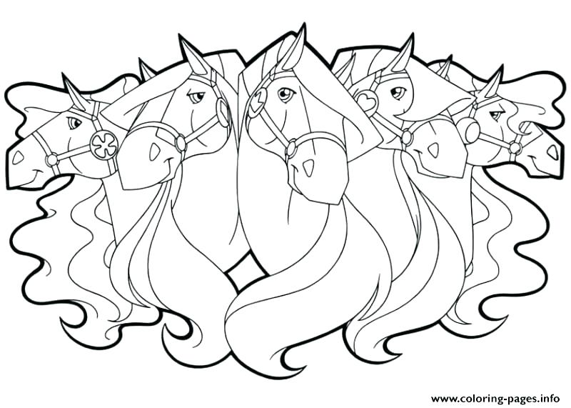 800x571 Coloring Pages Of A Horse