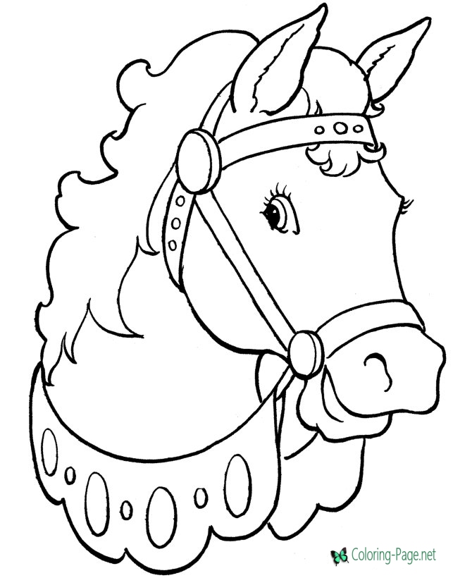 Horse Coloring Pages 670x820 Horse Coloring Pages