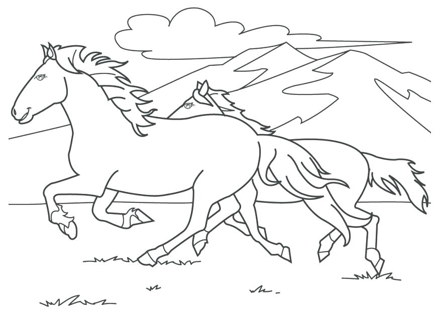 Carousel Animals Coloring Pages Printable Coloring Pages Of Horses 870x653 Carousel Animals Coloring Pages Printable Coloring Pages Of Horses