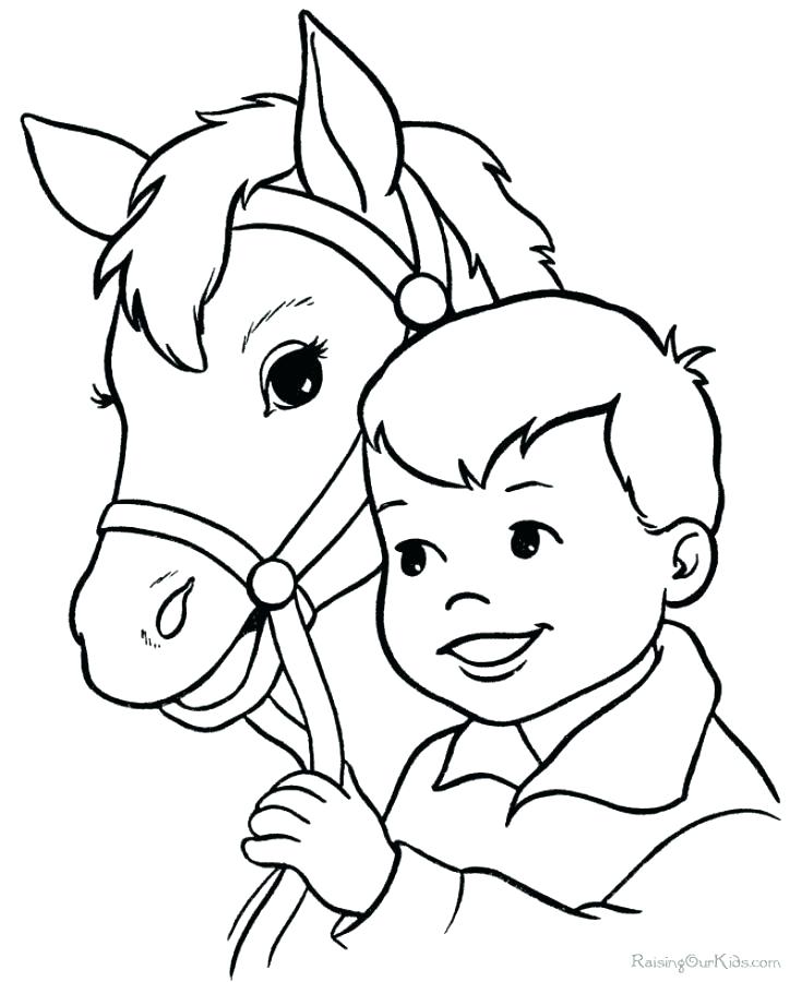 735x900 Horse Coloring Pages Free Coloring Horse Pictures Boynd