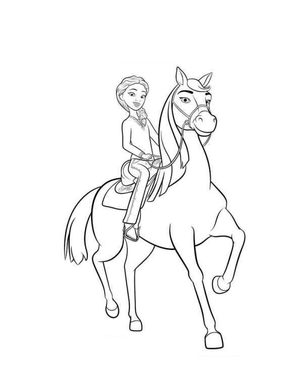 600x776 Kids N 16 Coloring Pages Of Spirit Riding Free