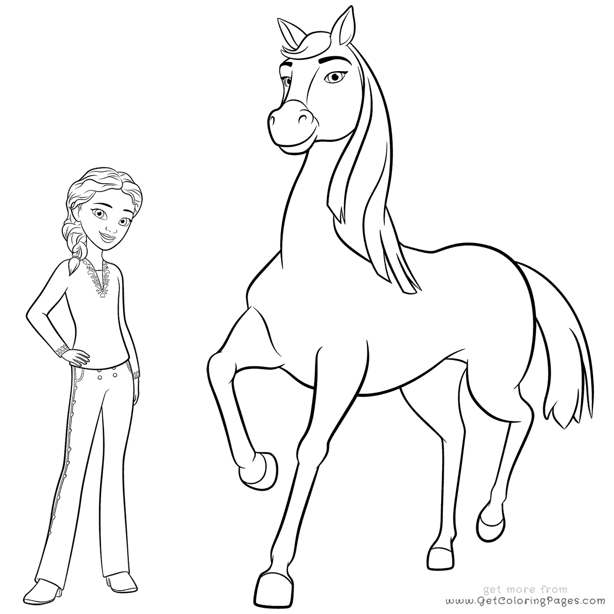 1200x1200 Spirit Riding Free Coloring Pages