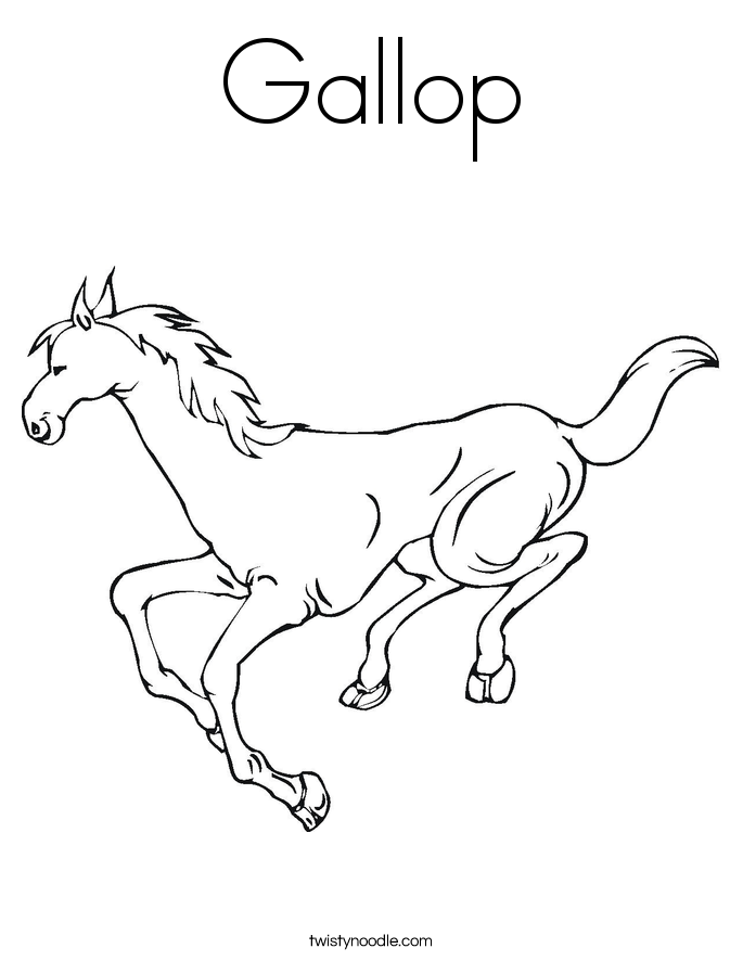 685x886 Gallop Coloring Page
