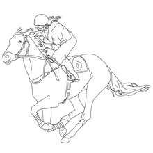 220x220 Horse Competition Coloring Pages
