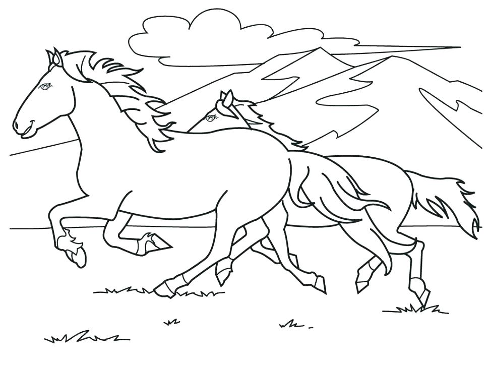 970x728 Horse Head Coloring Printable Horse Head Coloring Pages Large Size