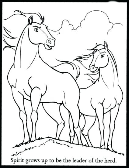 424x550 Wild Horse Coloring Pages Or Best Spirit Coloring Pages Images