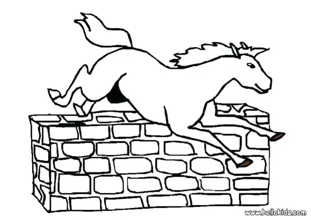 620x438 Horse Jumping Coloring Pages Jumping Horse Coloring Pages Within
