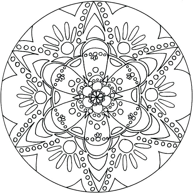 650x653 Pretty Pictures To Color Also Mandala Coloring Pages Mandala