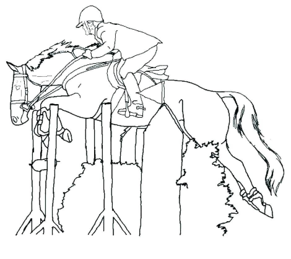 Horse Riding Coloring Pages Horse And Rider Printable Coloring 940x836 Horse Riding Coloring Pages Horse And Rider Printable Coloring