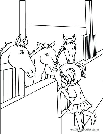 Coloring Page Horse Horse Riding School Horses In Stable Coloring 364x470 Coloring Page Horse Horse Riding School Horses In Stable Coloring