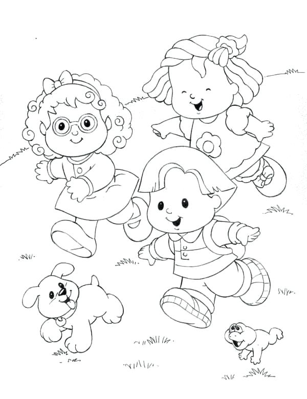 Running Coloring Pages Little People Running Down The Hill 600x780 Running Coloring Pages Little People Running Down The Hill
