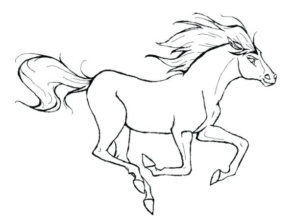Running Coloring Pages Running Horse Animal Coloring Page Person 600x452 Running Coloring Pages Running Horse Animal Coloring Page Person