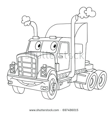 Truck And Trailer Coloring Pages 450x470 Truck And Trailer Coloring Pages