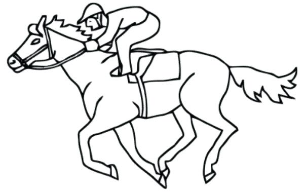 Horse Riding Coloring Pages Horse Racing Coloring Pages Race Horse 600x379 Horse Riding Coloring Pages Horse Racing Coloring Pages Race Horse
