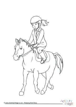 Horse Riding Colouring Pages Printable Coloring Horse Riding 320x452 Horse Riding Colouring Pages Printable Coloring Horse Riding