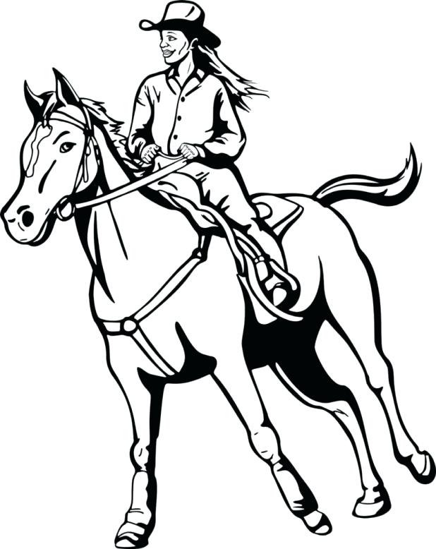Horseback Riding Coloring Pages 618x778 Horseback Riding Coloring Pages