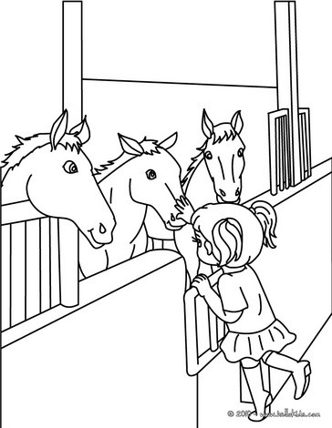 Horse Riding School Coloring Pages 364x470 Horse Riding School Coloring Pages