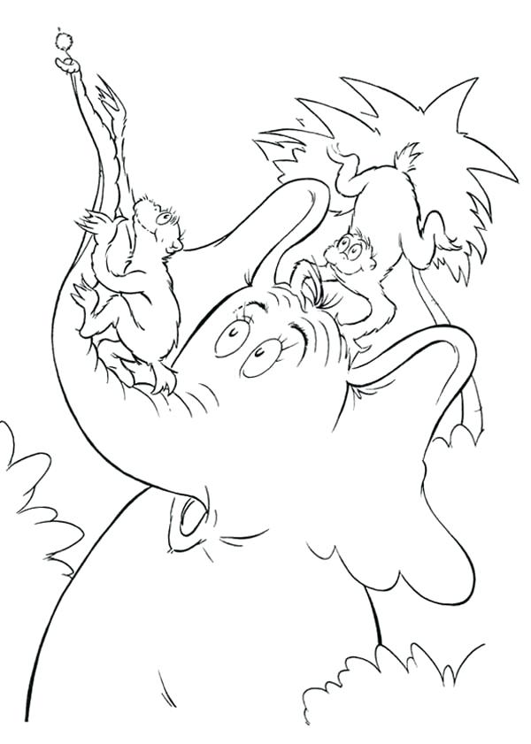 600x841 Horton Hears A Who Coloring Pages The Try To Take Flower
