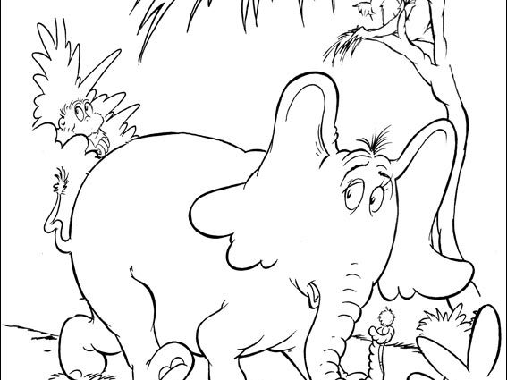 567x425 Horton Hears A Who Coloring Page Horton Coloring Pages On Coloring