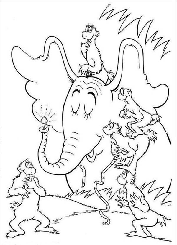 600x827 Horton Hears A Who Coloring Page Horton Telling To The Wickershams