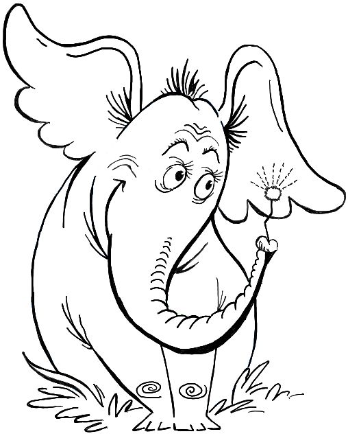 Horton The Elephant Coloring Pages