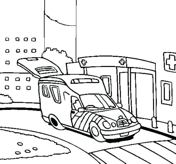 Hospital Coloring Pages Ambulance Coloring Page An Ambulance 600x558 Hospital Coloring Pages Ambulance Coloring Page An Ambulance