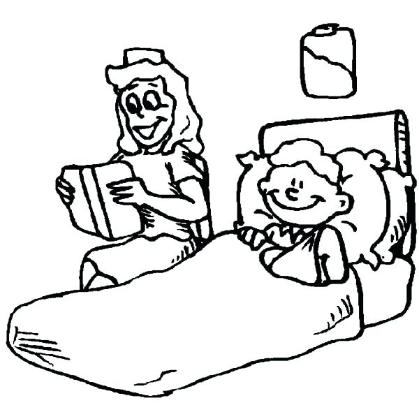 Hospital Coloring Pages Health Boy In Hospital Bed In Order 600x600 Hospital Coloring Pages Health Boy In Hospital Bed In Order