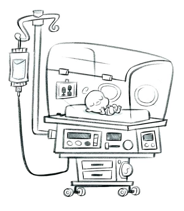 600x686 Coloring Pages Of Hospital